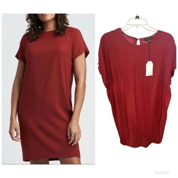 UNIVERSAL STANDARD Isabelle Luxe
Twill Red Dress NWT S 10 12 14 - Picture 1 of 10